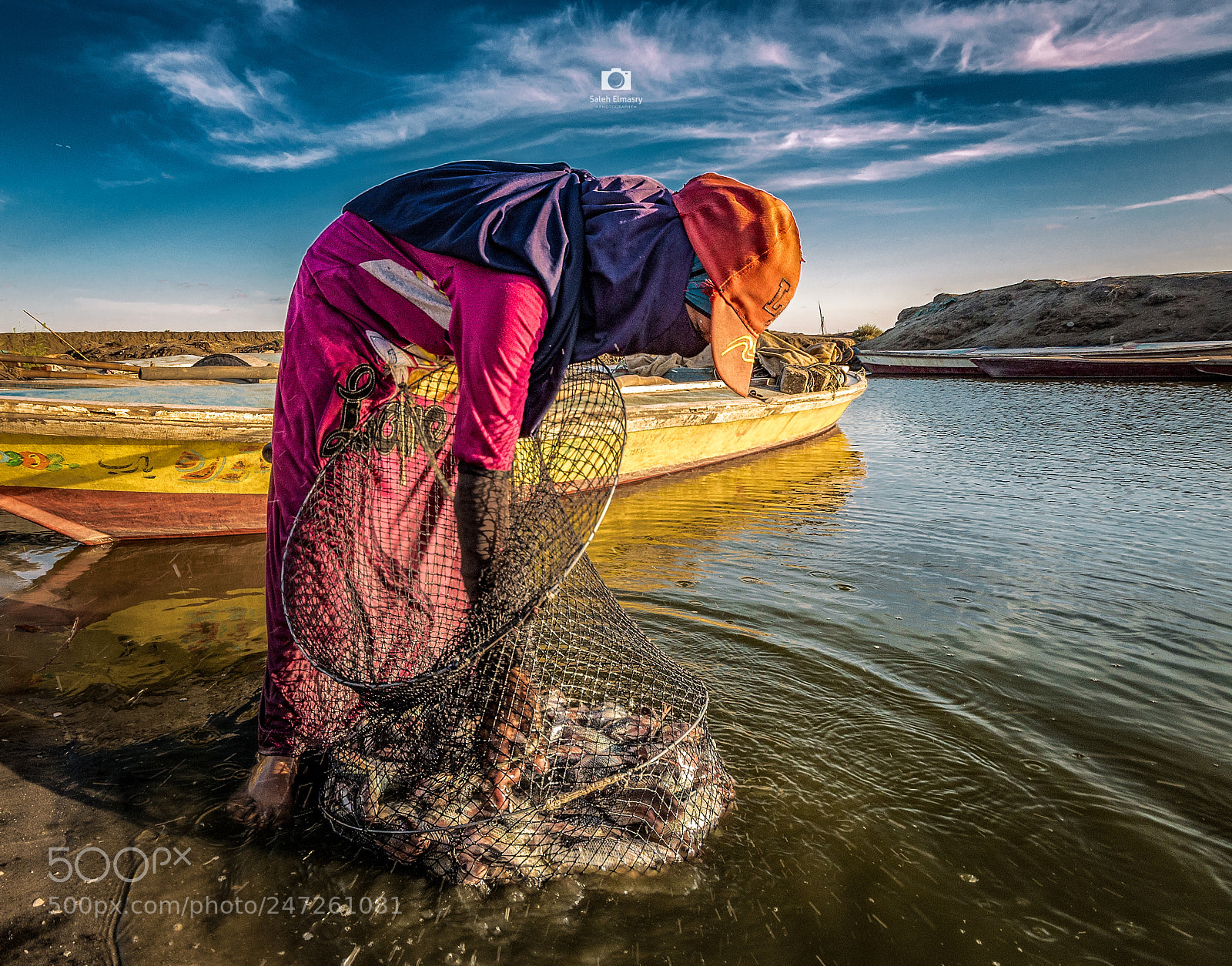 Nikon D800 sample photo. Fishing in lake burullus photography
