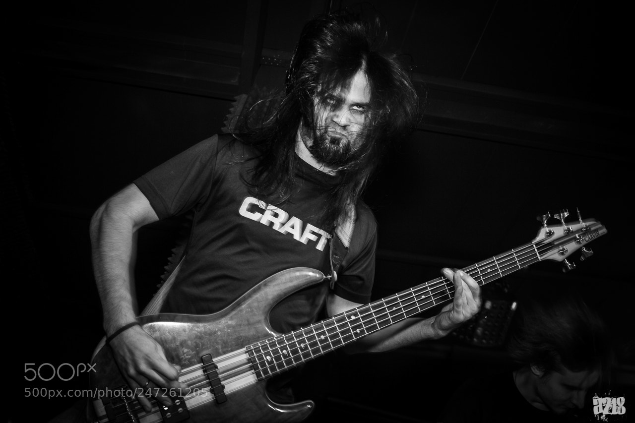 Canon EOS 7D sample photo. Bass player photography