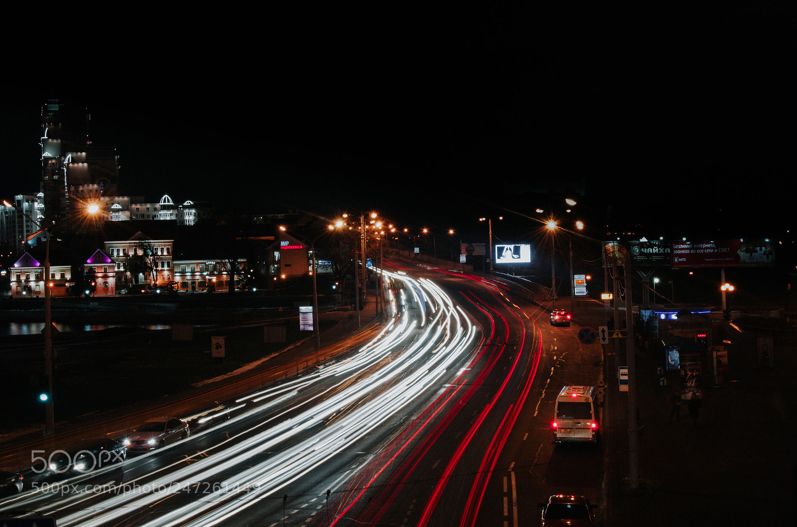 Nikon D5100 sample photo. Night car photography
