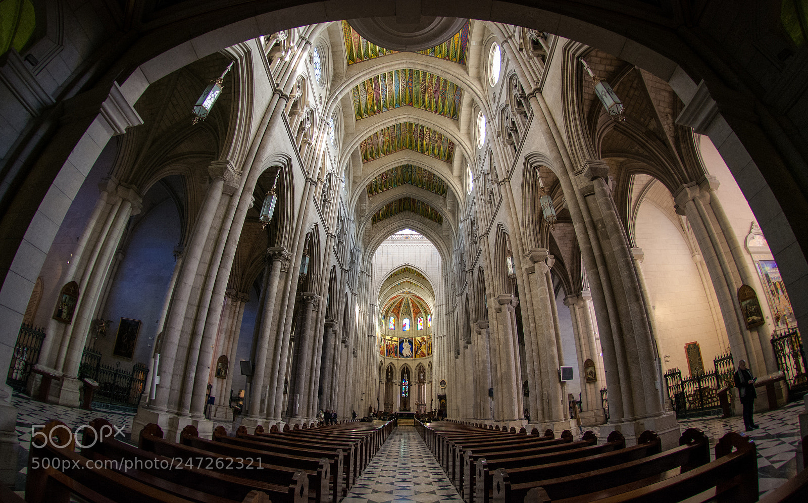 Nikon D7100 sample photo. Madrid fisheye photography