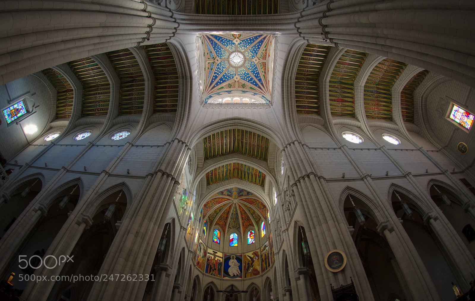 Nikon D7100 sample photo. Madrid. cathedral iii. fisheye photography
