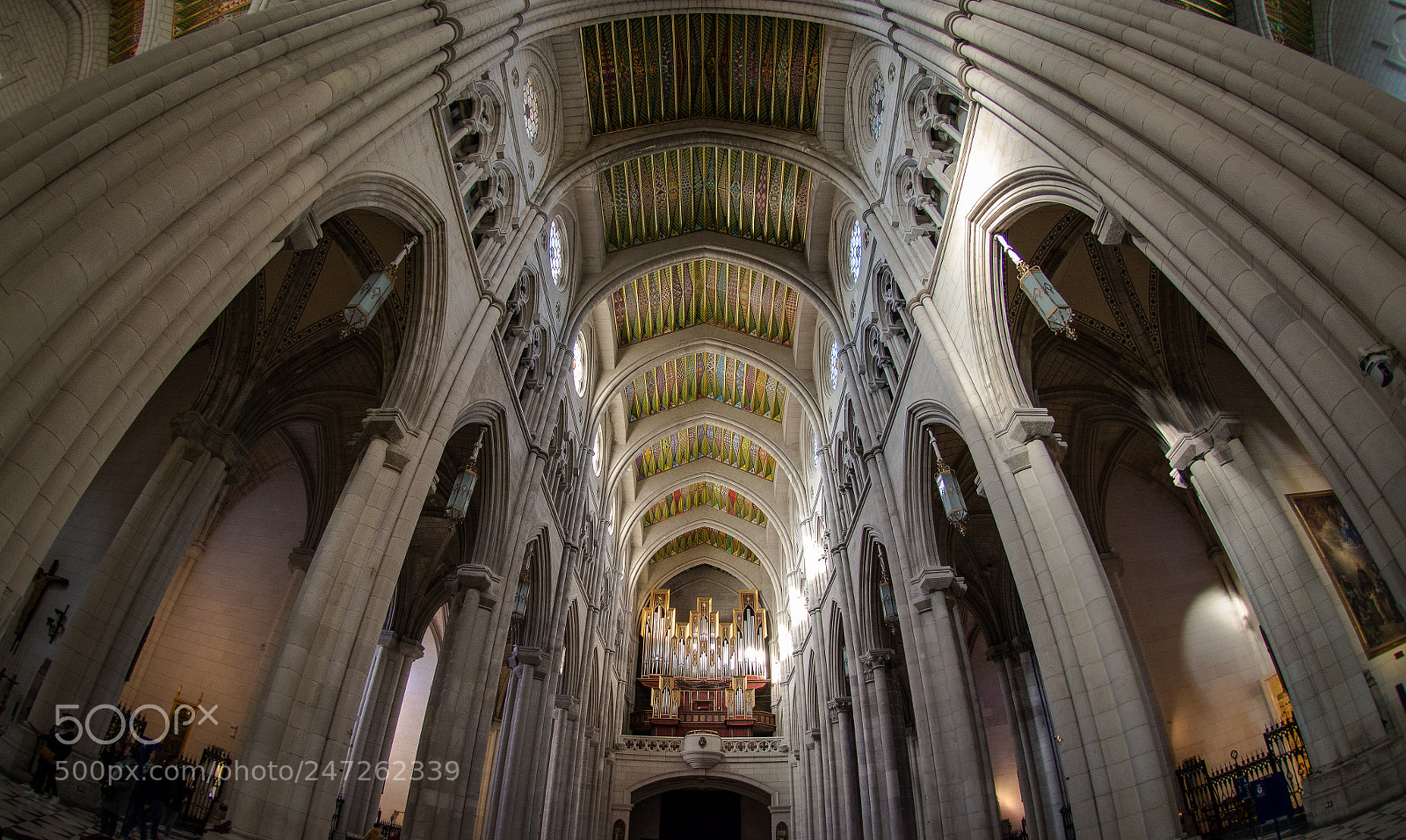 Nikon D7100 sample photo. Madrid. cathedral. fisheye photography