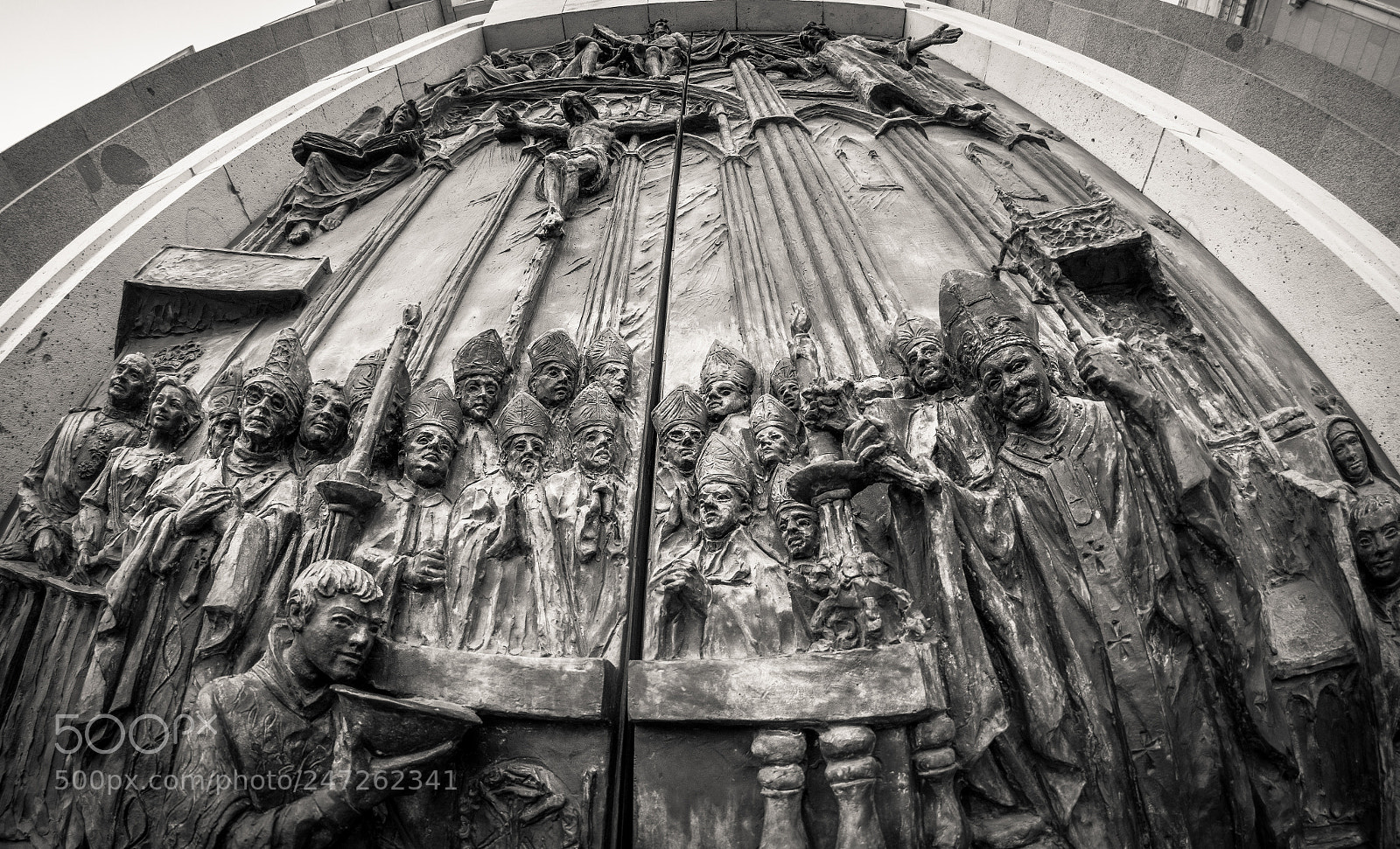 Nikon D7100 sample photo. Madrid. door. fisheye photography