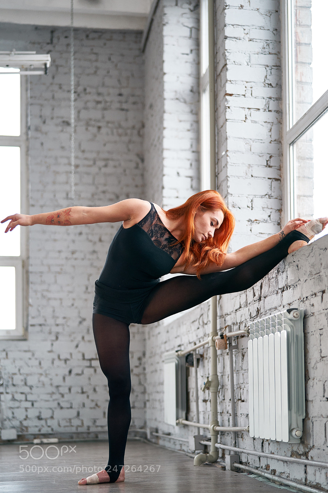 Sony a9 sample photo. Girl dancer doing stretching photography