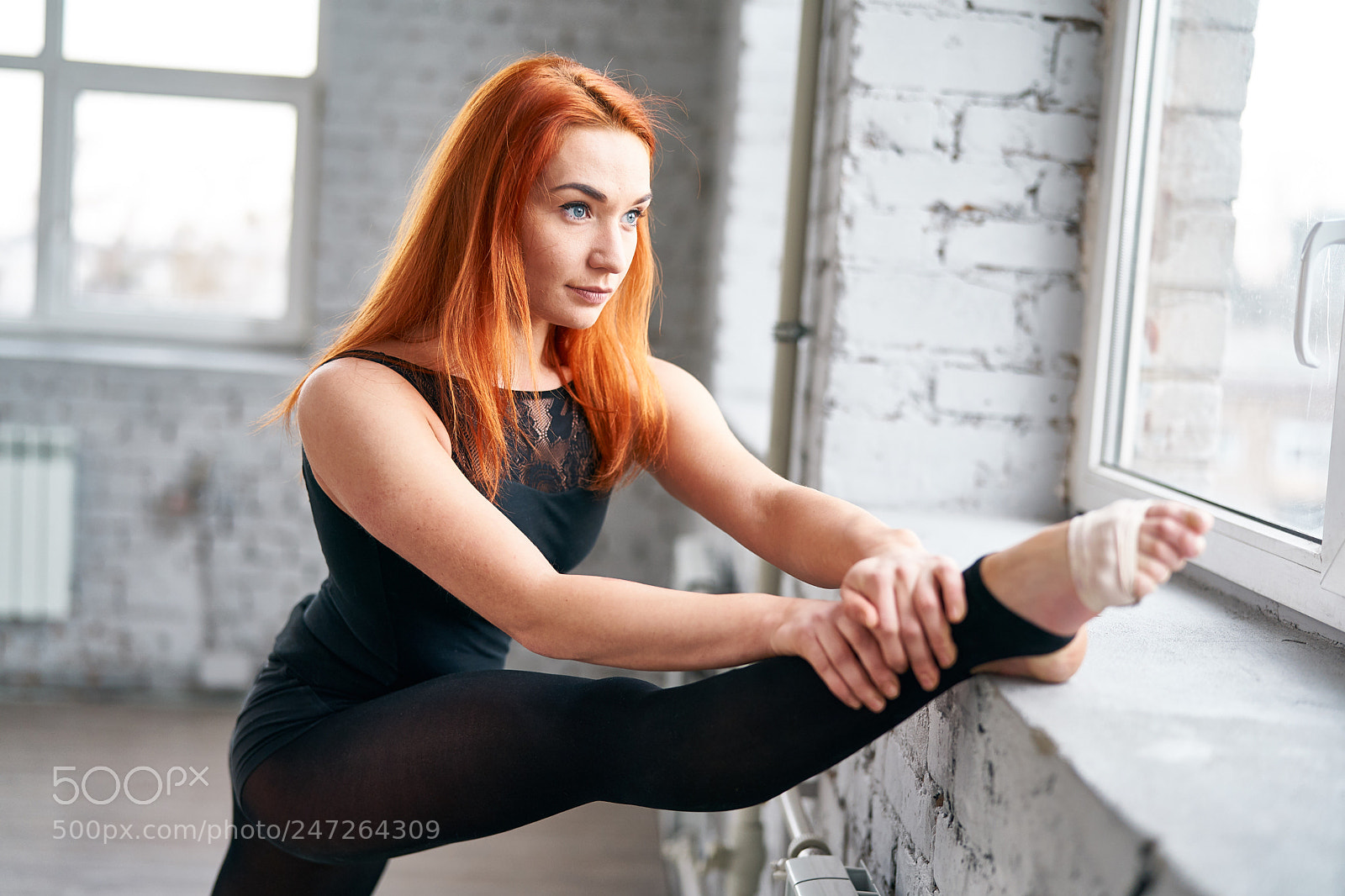 Sony a9 sample photo. Girl dancer doing stretching photography