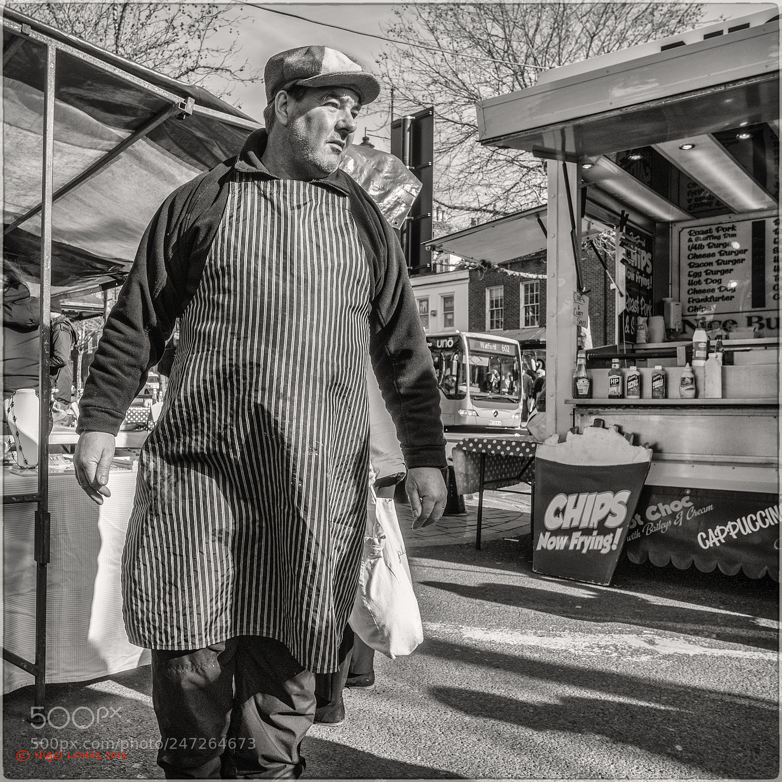 Olympus PEN-F sample photo. Fishmonger photography