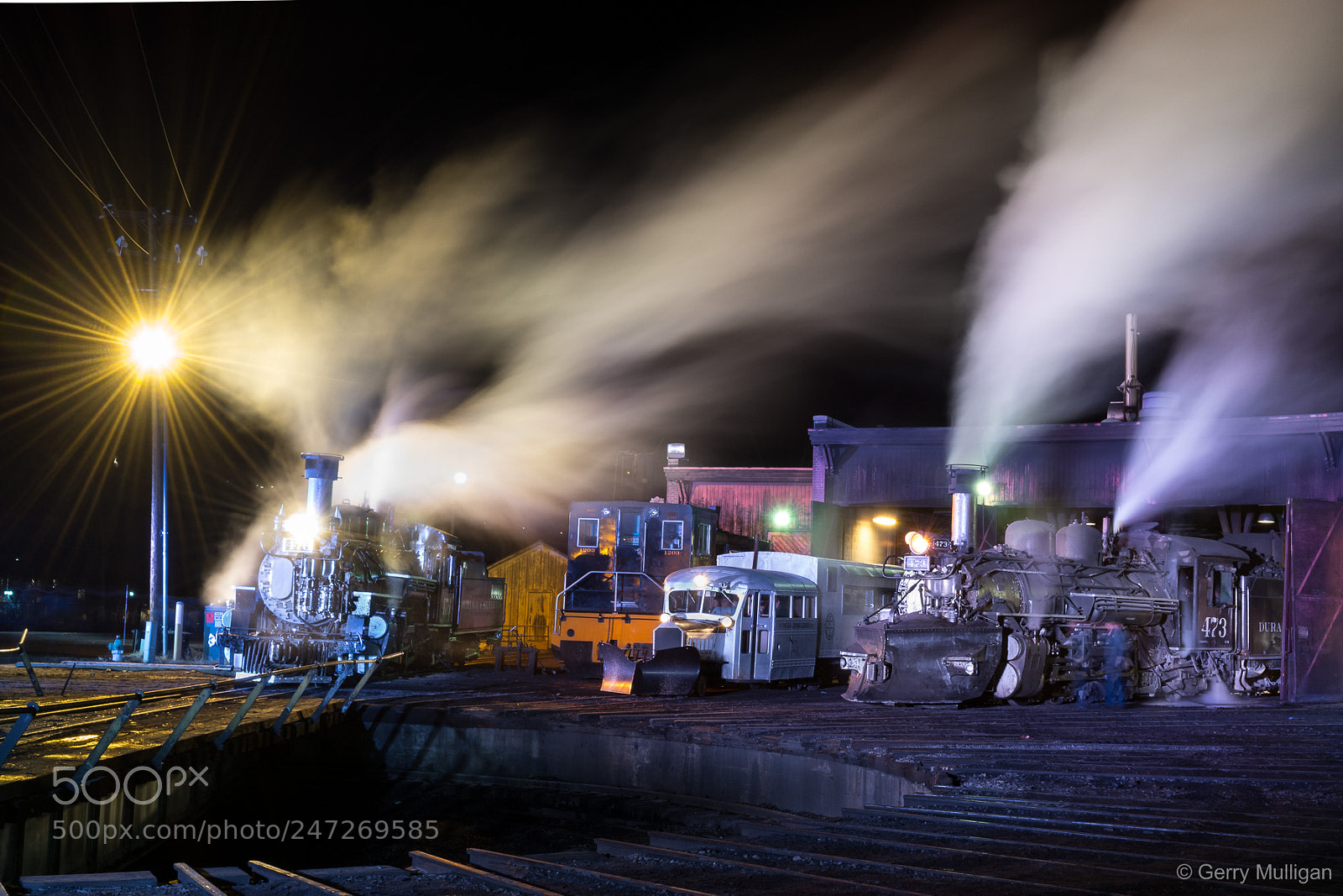 Nikon D500 sample photo. Nighttime at the durango-silverton photography