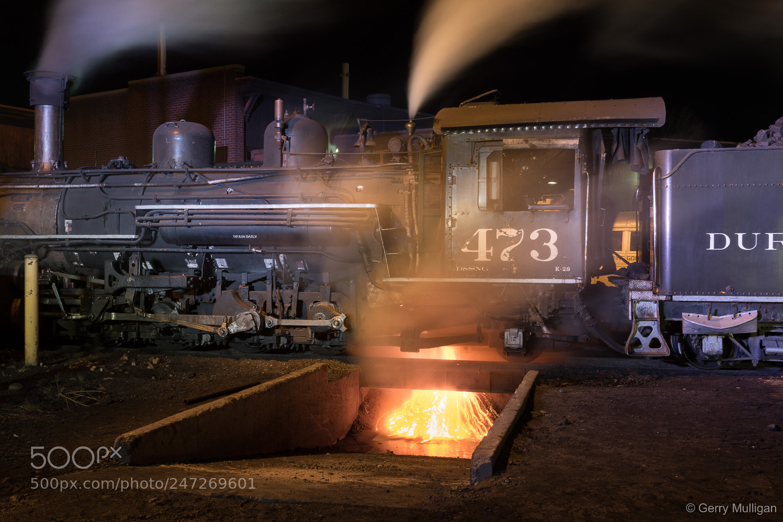 Nikon D500 sample photo. Nighttime at the durango-silverton photography