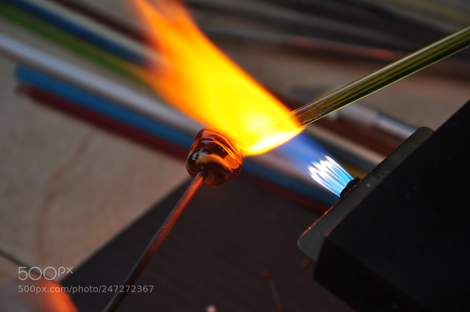 Nikon D90 sample photo. Glass with fire photography