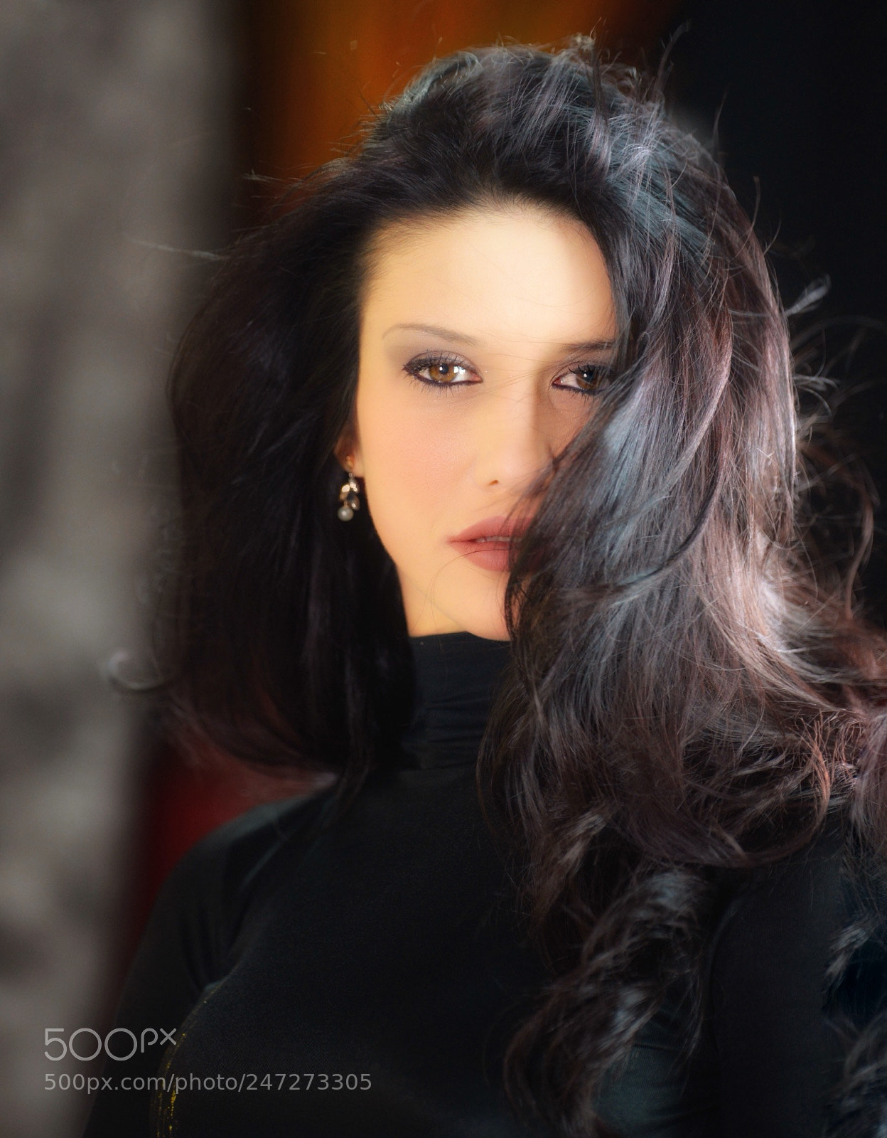 Nikon Df sample photo. Giorgia in my study photography