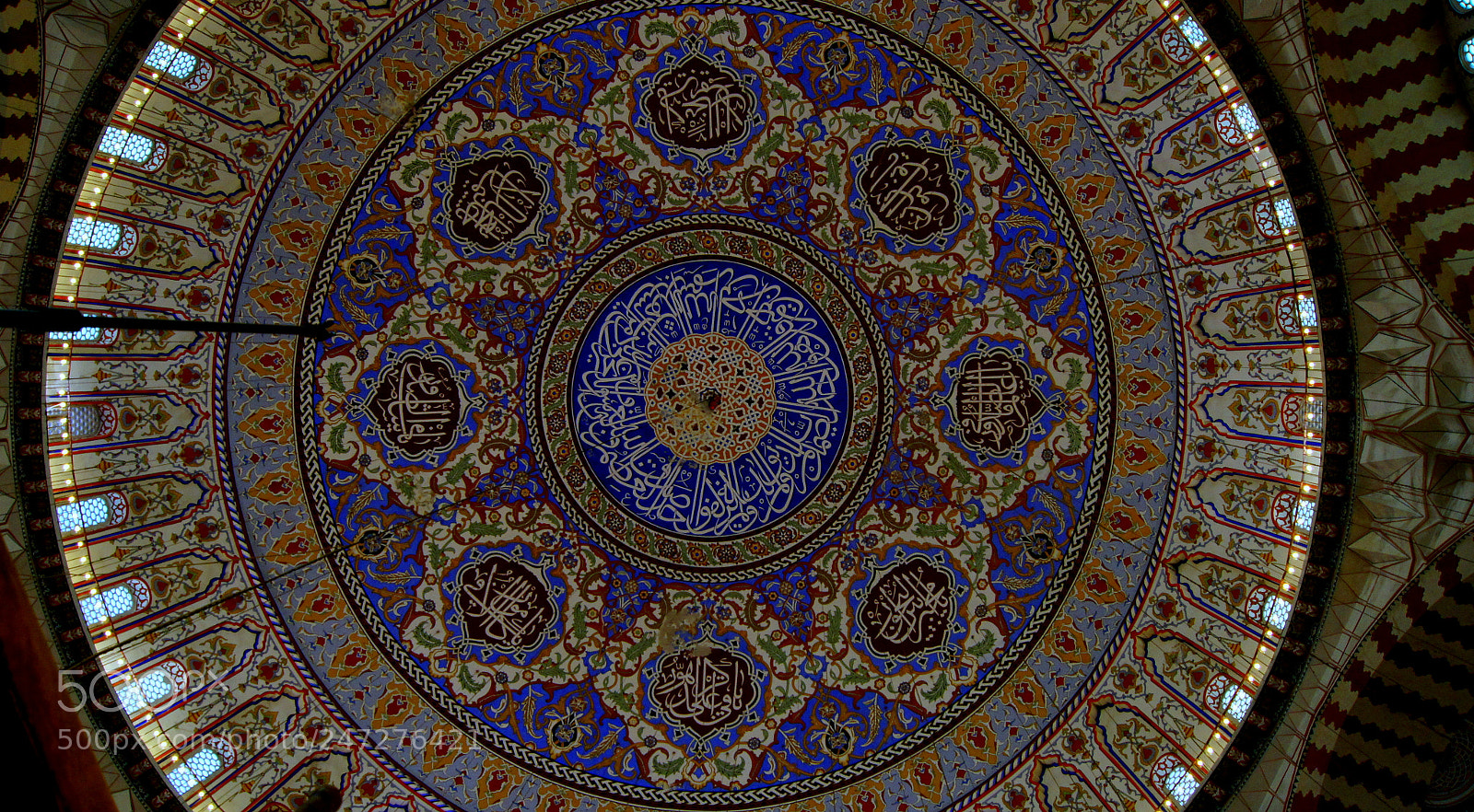 Sony SLT-A55 (SLT-A55V) sample photo. Ceiling processing (selimiye mosque) photography
