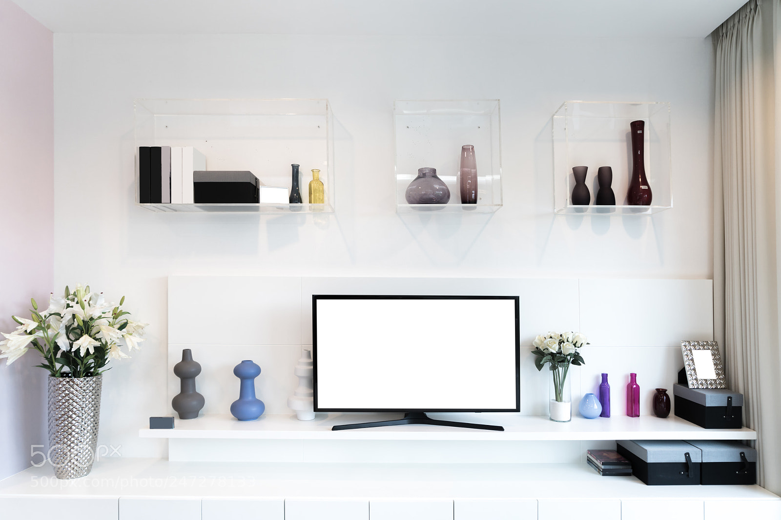 Sony a7R II sample photo. Tv and shelf in photography