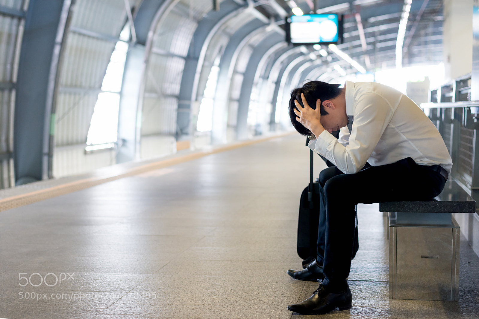 Nikon D800 sample photo. Train delay or problem photography