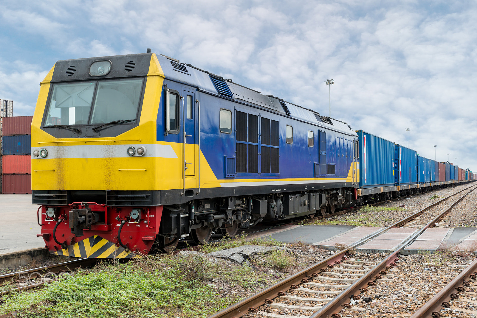 Nikon D800 sample photo. Cargo train platform with photography