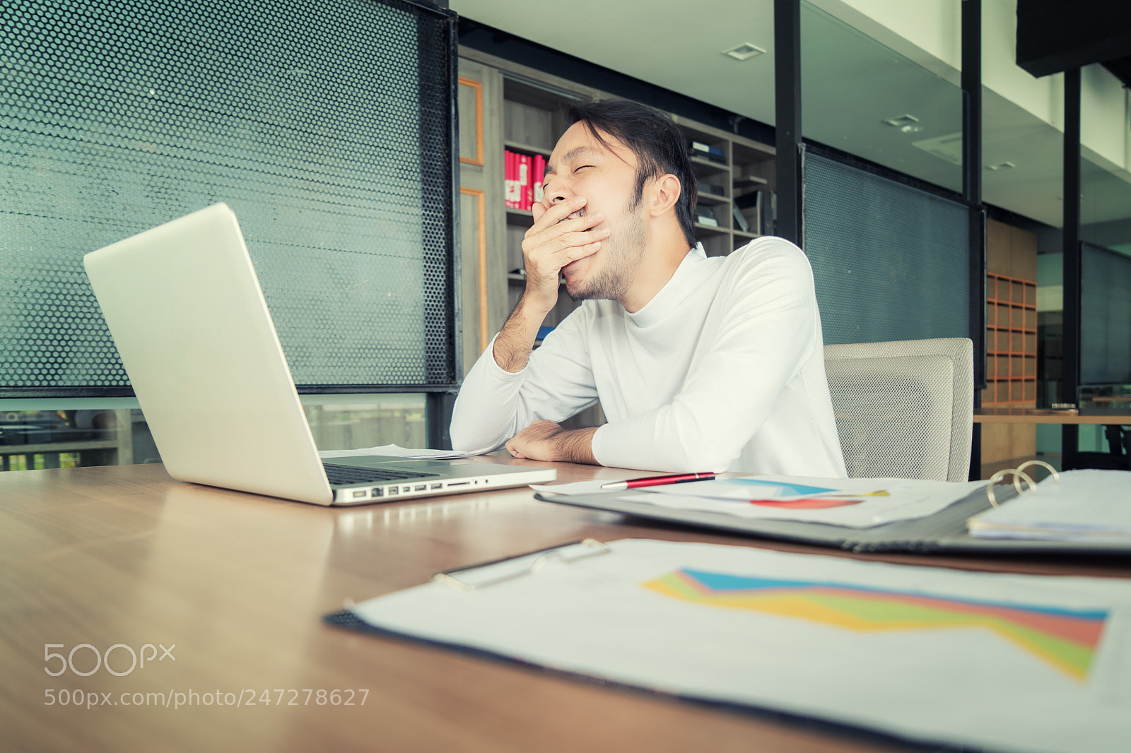 Sony a7R II sample photo. Asian tired businessman in photography