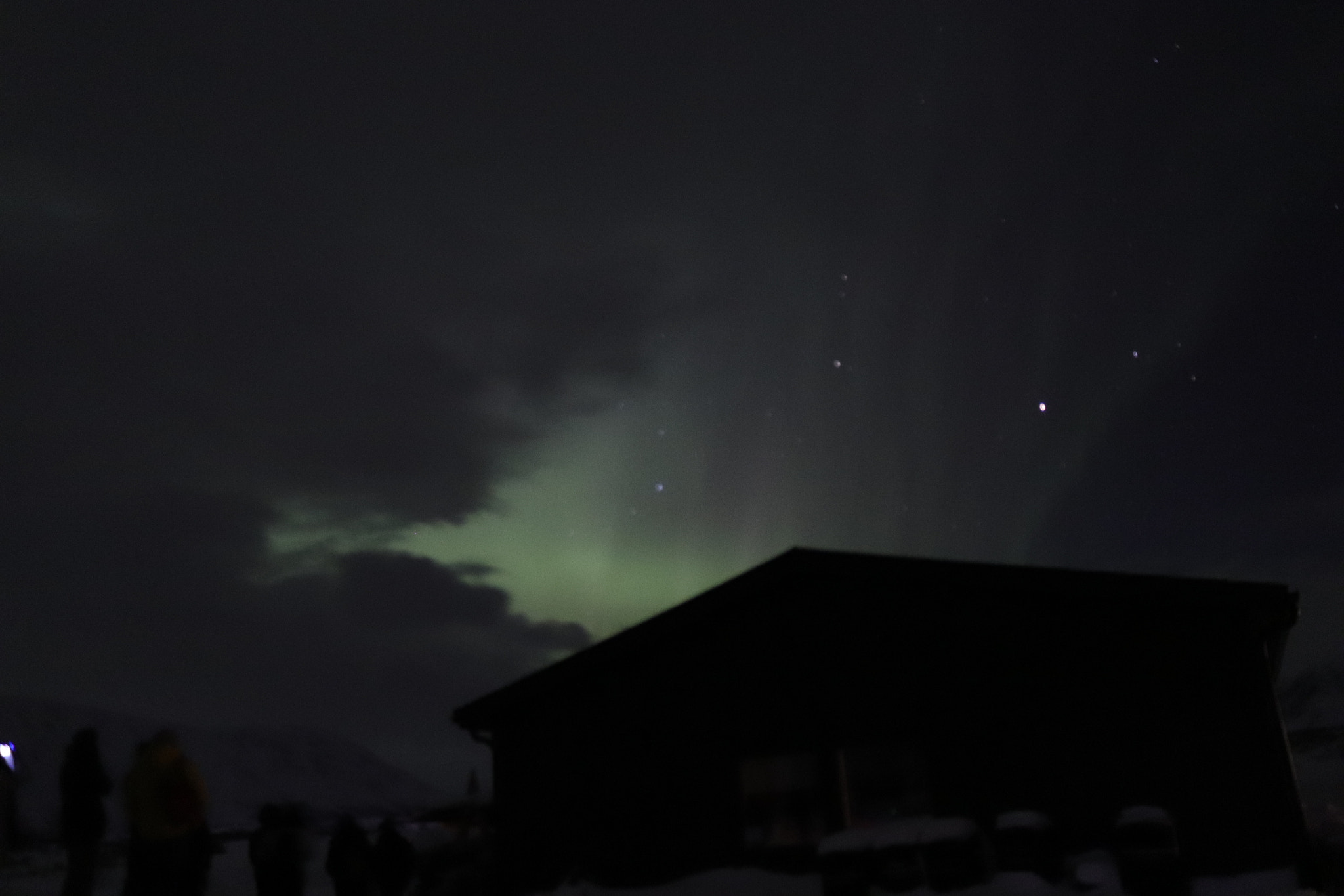 Canon EOS 77D (EOS 9000D / EOS 770D) + Canon EF-S 18-55mm F3.5-5.6 IS STM sample photo. First picture i ever took of the northern lights photography