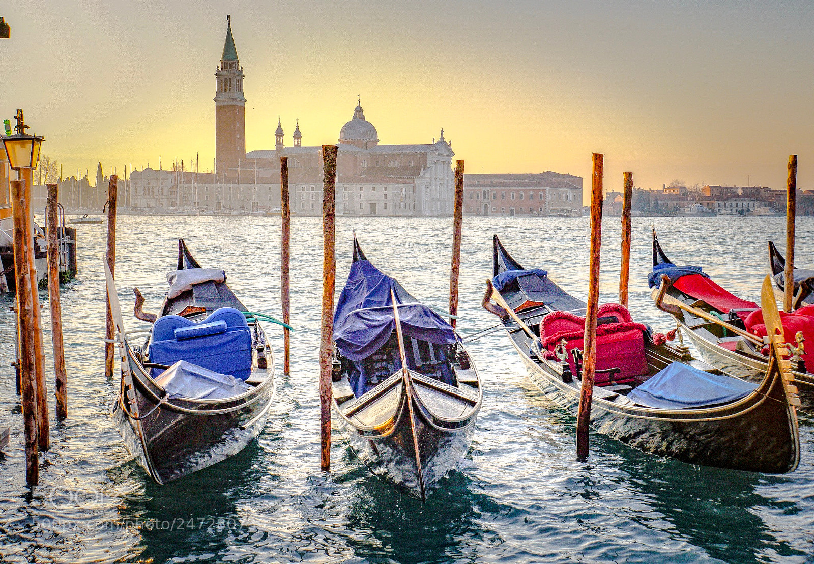 Sony a6500 sample photo. Gondolas in venice at photography