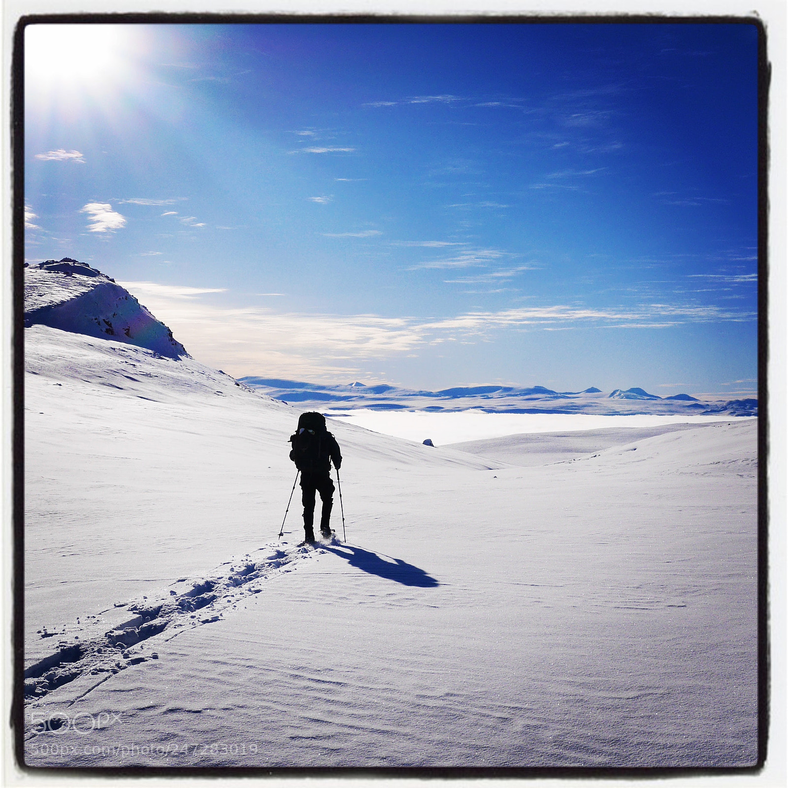 Panasonic Lumix DMC-GM1 sample photo. Snowshoeing in the tafjordfjella photography