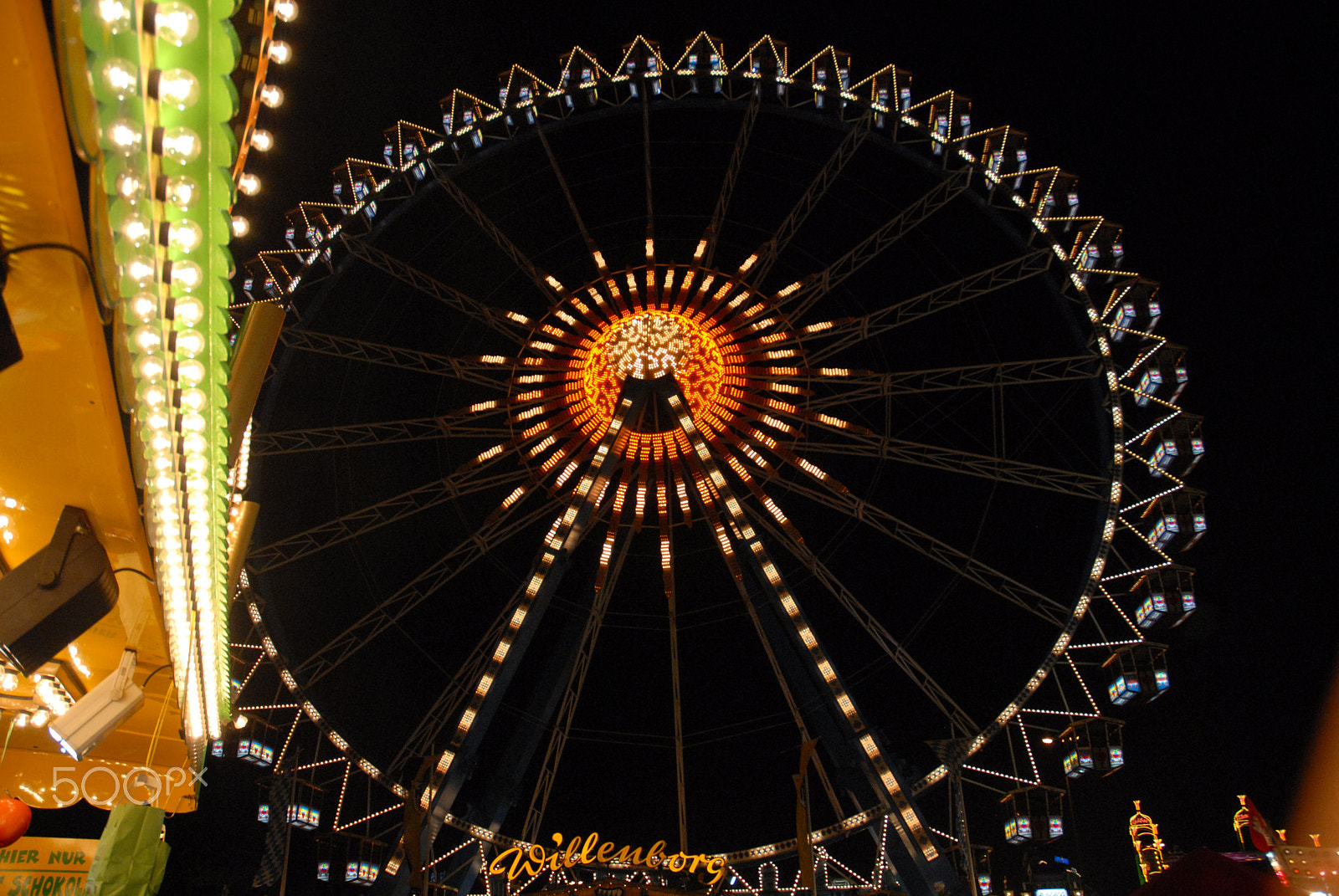 Nikon D200 sample photo. Hamburger dom riesenrad photography