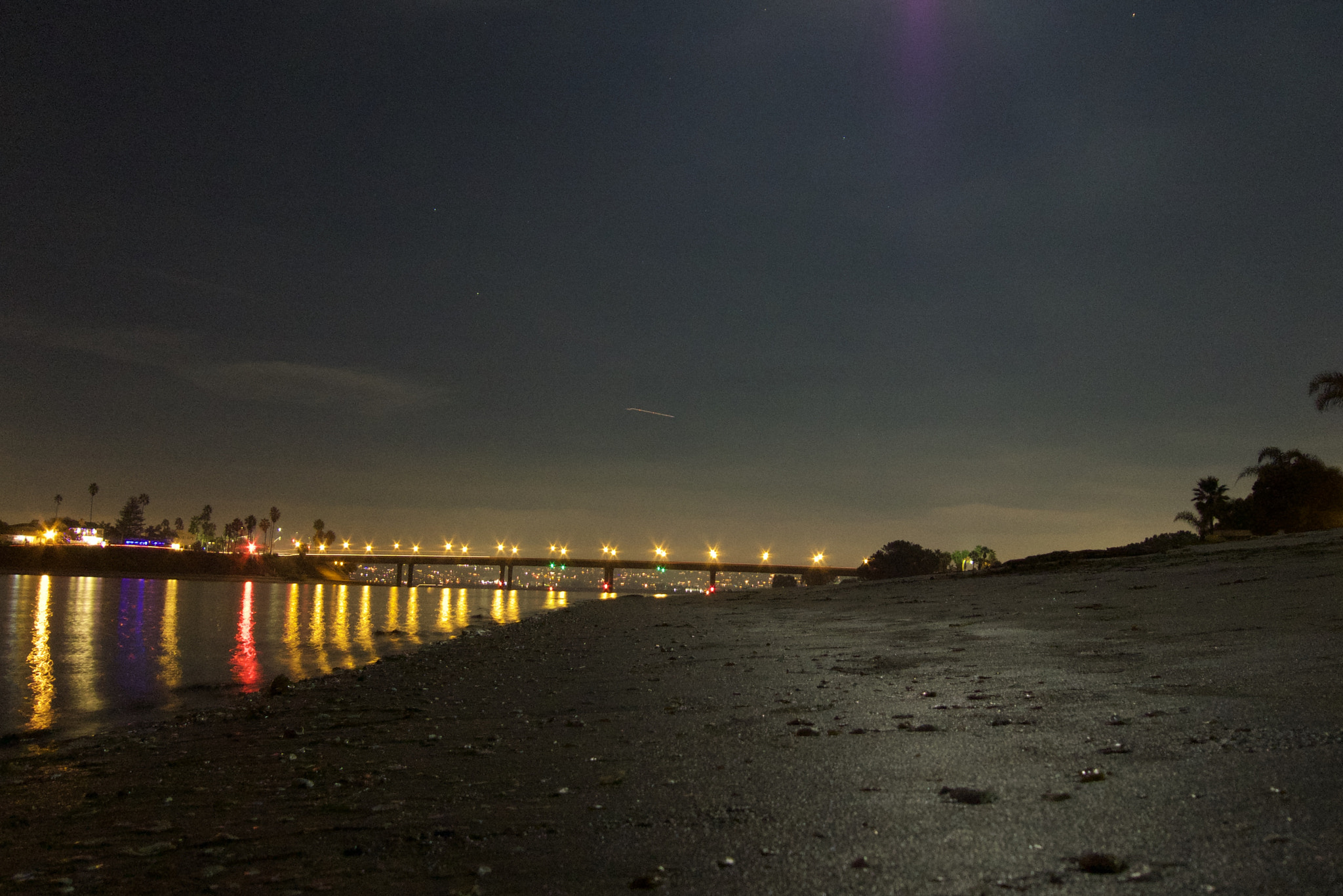 Panasonic Lumix DMC-LX3 sample photo. Night lights in san diego photography