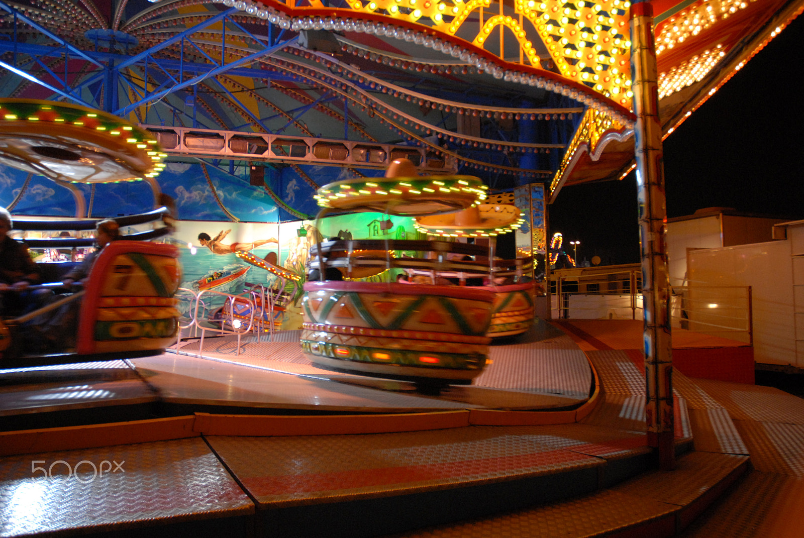 Nikon D200 sample photo. Hamburger dom karusell photography