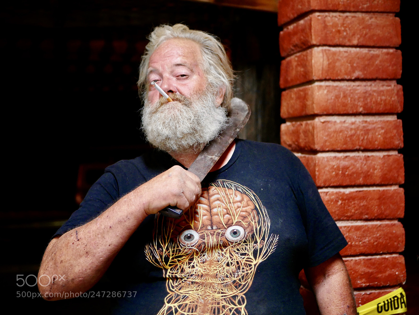 Panasonic Lumix DMC-GX85 (Lumix DMC-GX80 / Lumix DMC-GX7 Mark II) sample photo. Machete man photography
