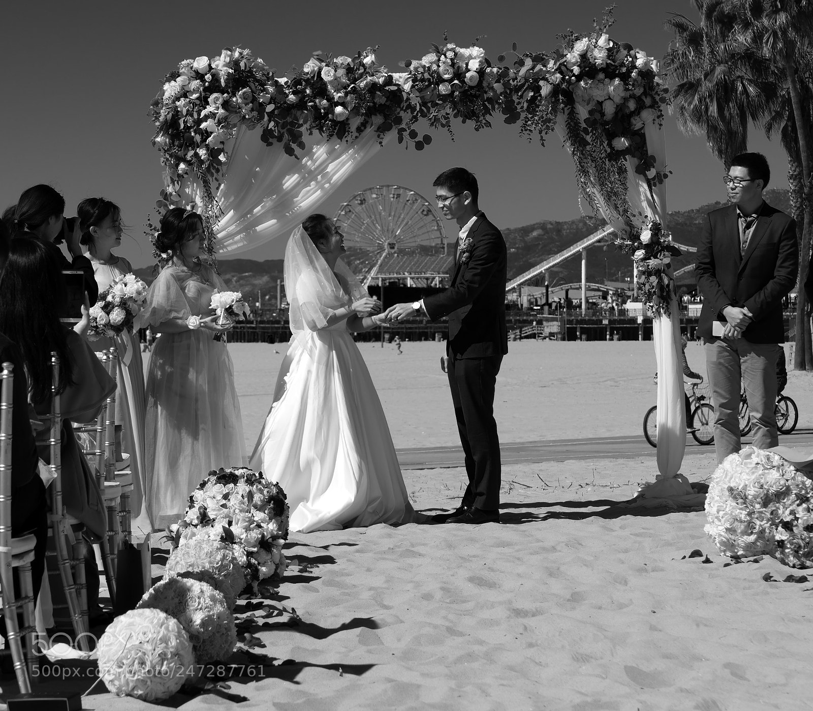 Sony a7R II sample photo. Beach vows photography