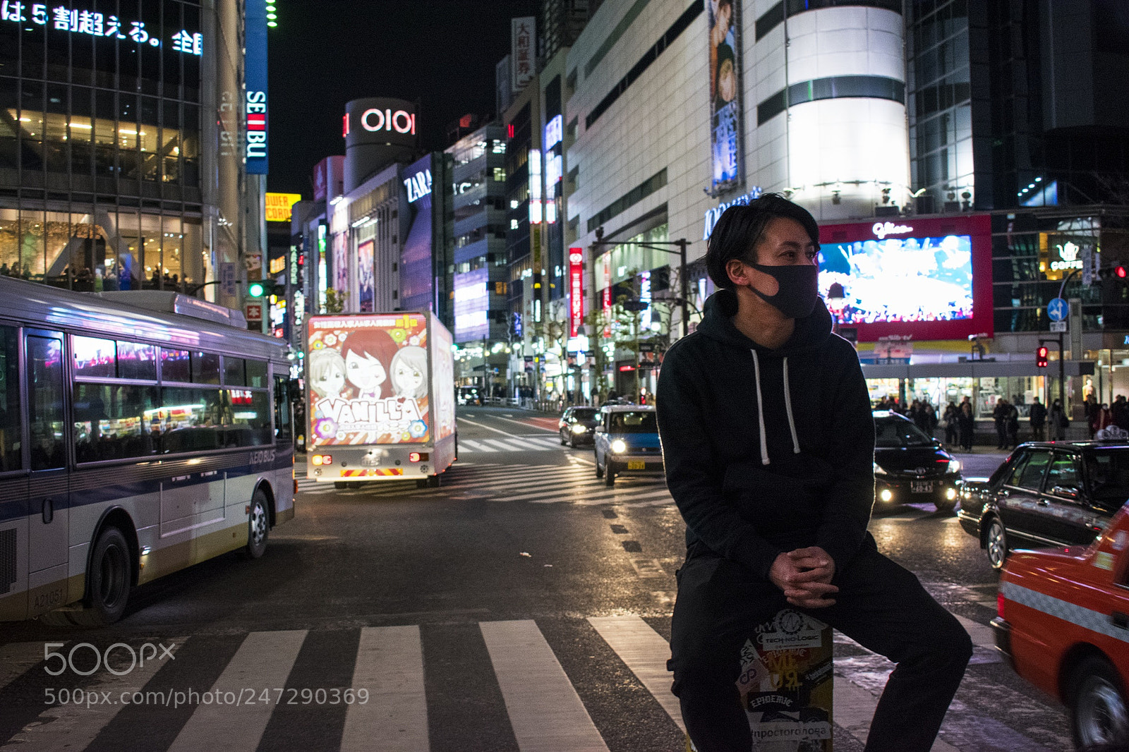 Nikon D3400 sample photo. Shibuya crossing  photography