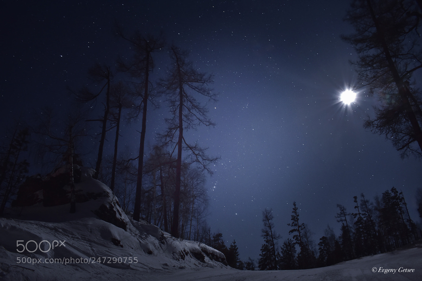 Nikon D3400 sample photo. Moonlight night photography