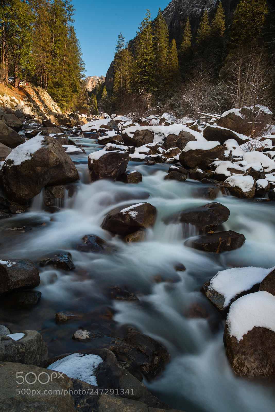Nikon D810 sample photo. Merced river silky photography