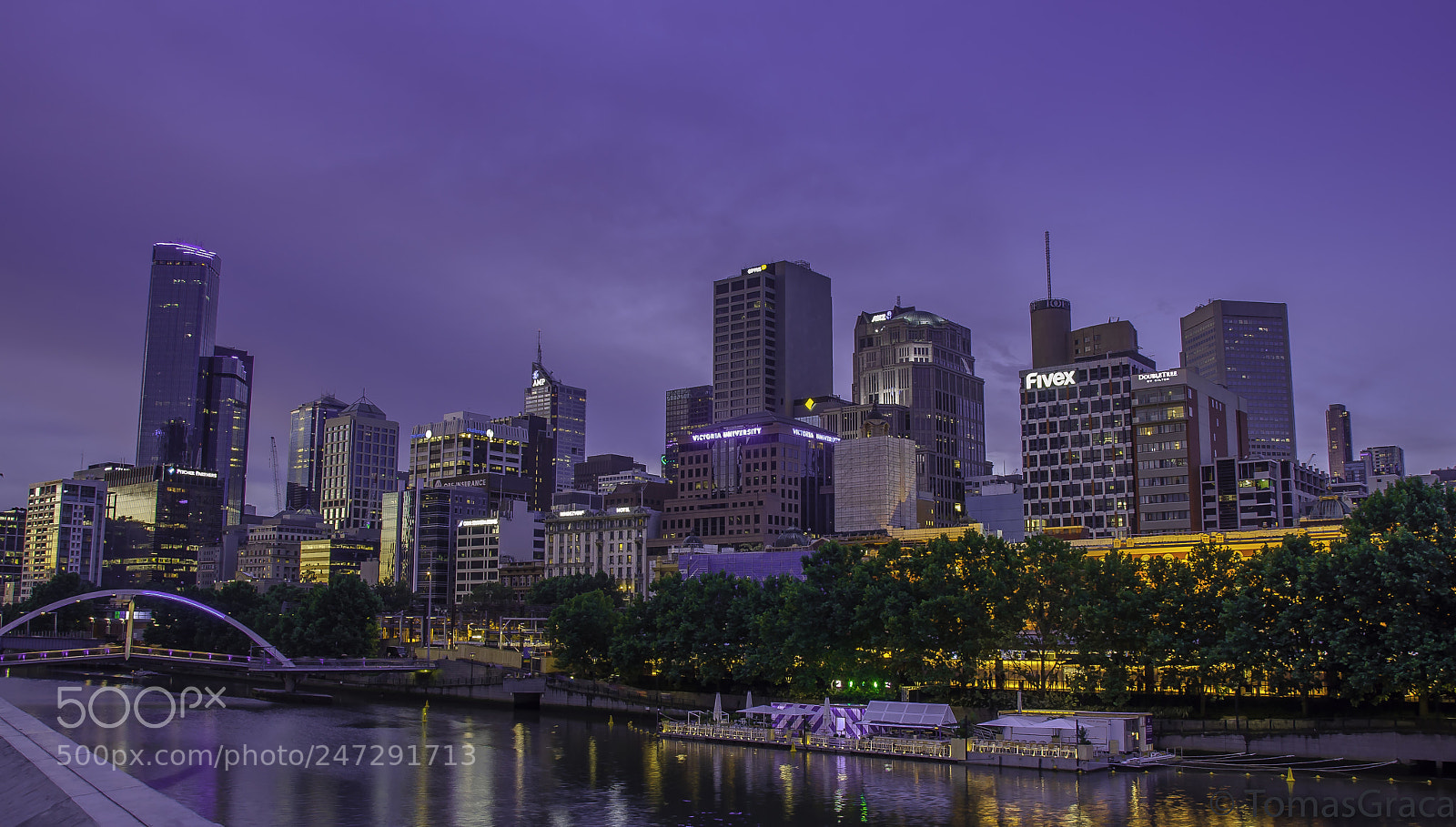 Nikon D90 sample photo. Melbourne blue hour photography