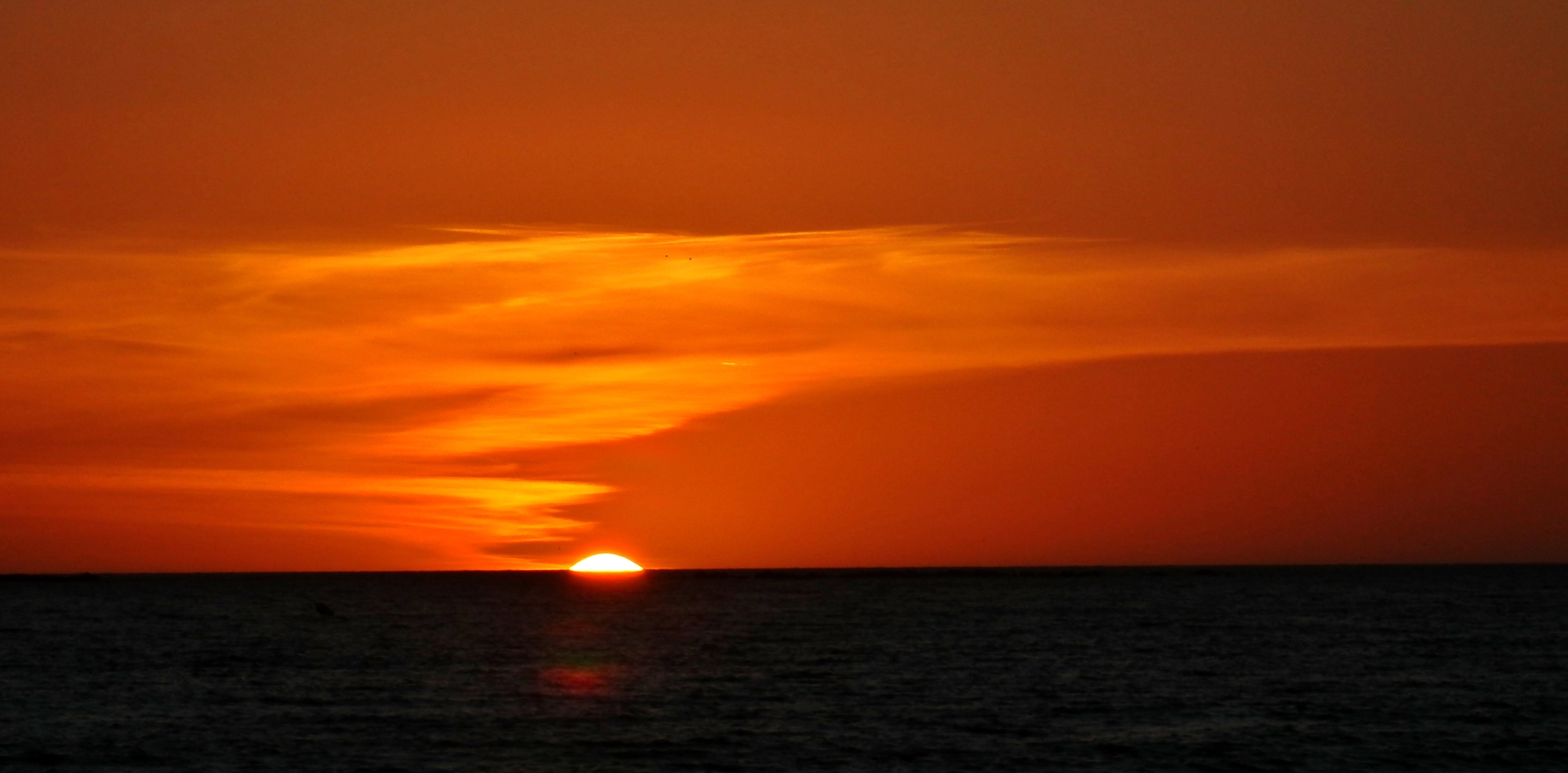 Olympus SZ-30MR sample photo. Horizon sunset photography