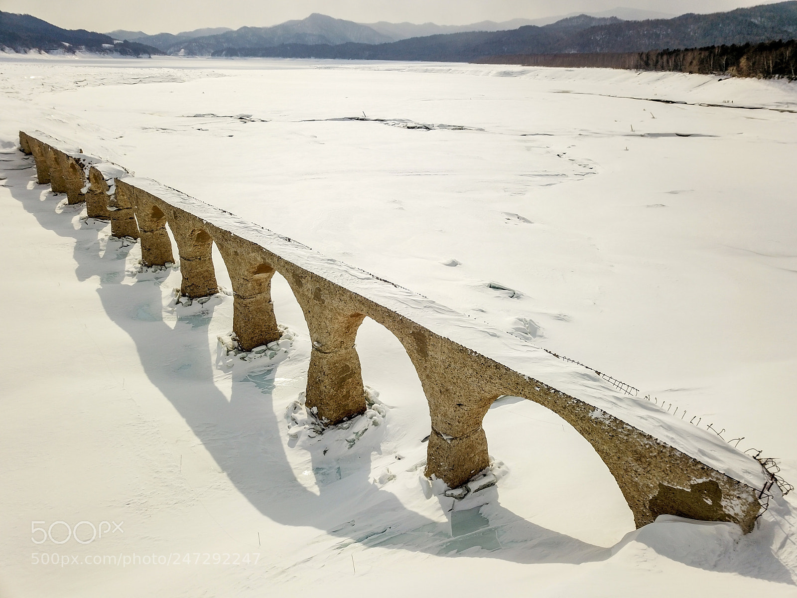 DJI FC220 sample photo. Tauschwetts river bridge. photography