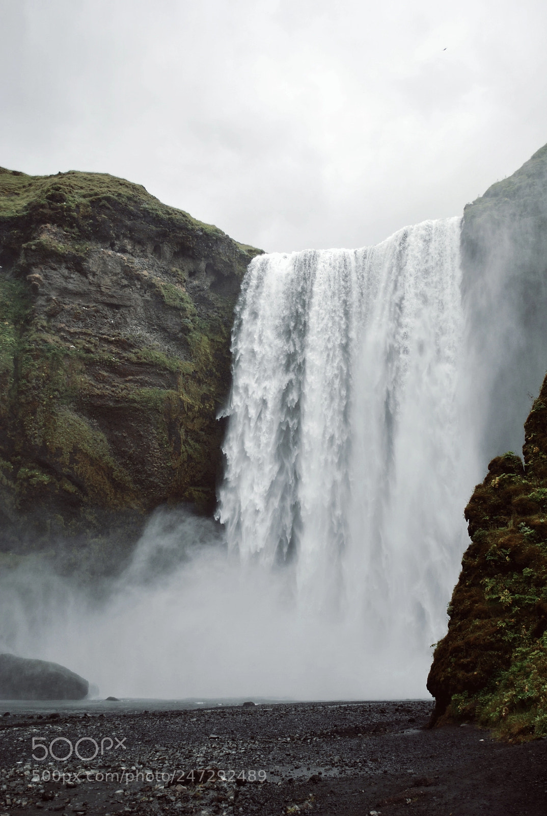 Nikon D3000 sample photo. Skógafoss photography