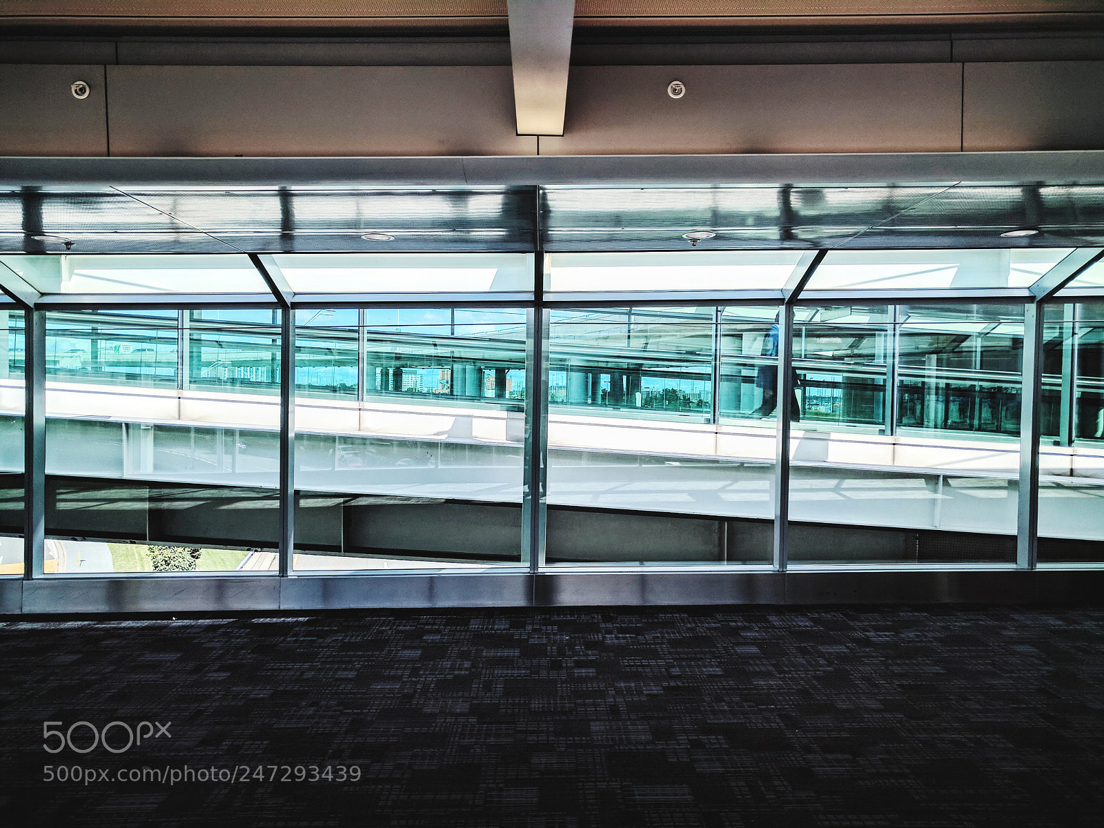 Google Nexus 6P sample photo. Airport hallway photography