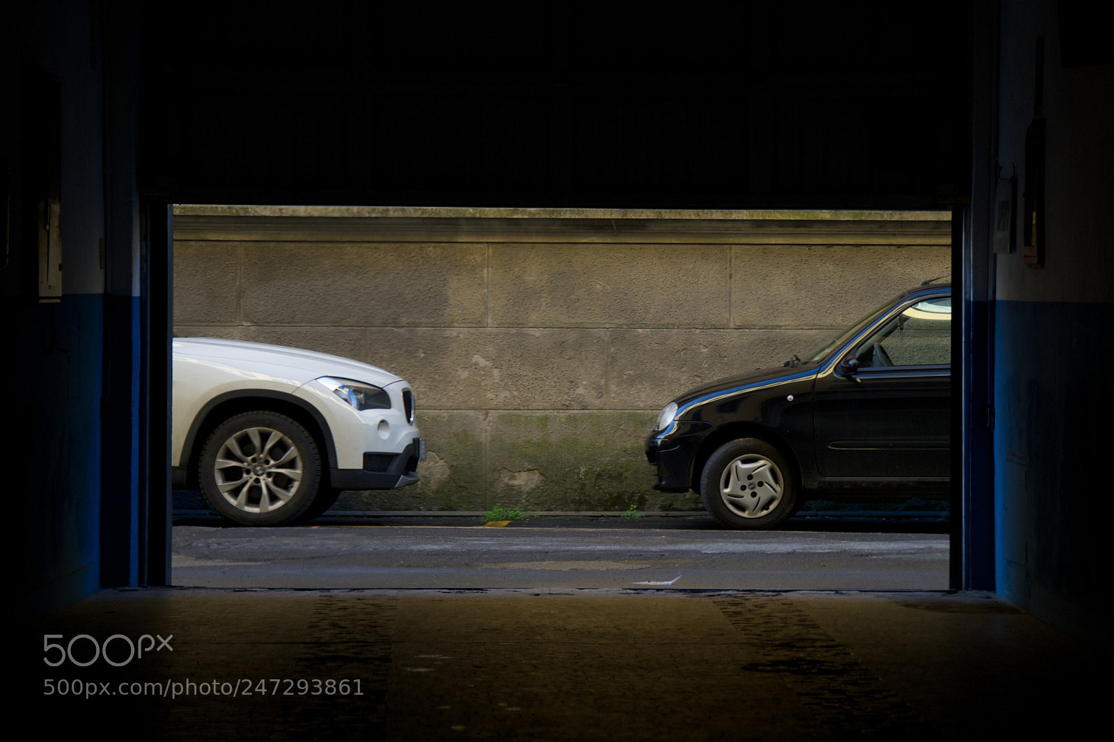 Nikon Df sample photo. Kissing cars. lucca, italy photography
