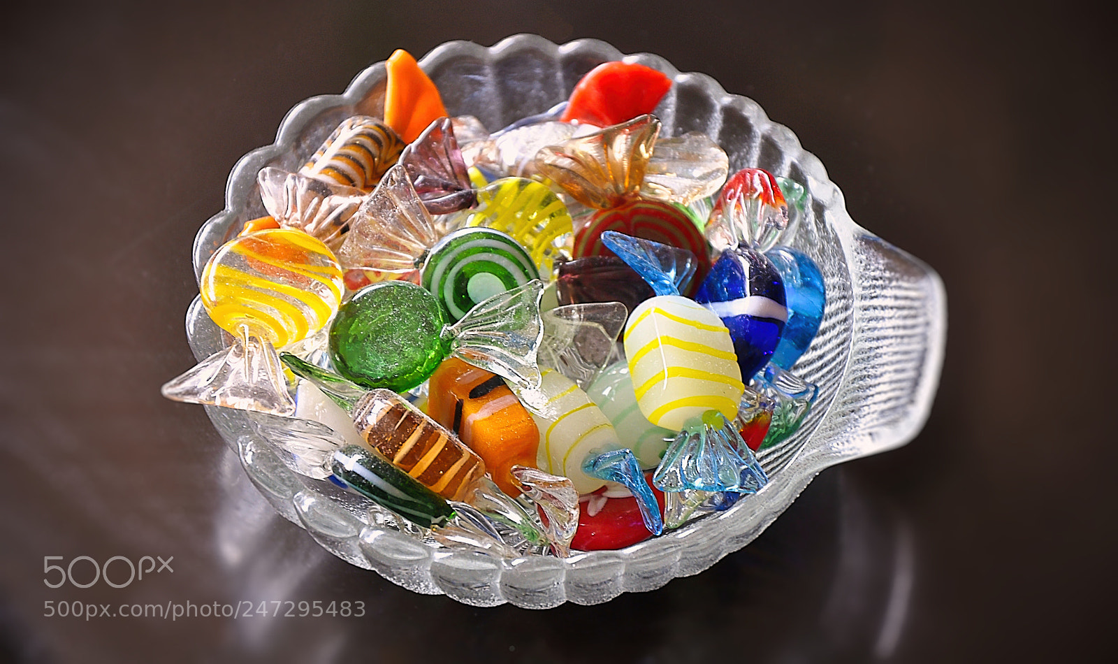Nikon D90 sample photo. Artificial glass candies photography