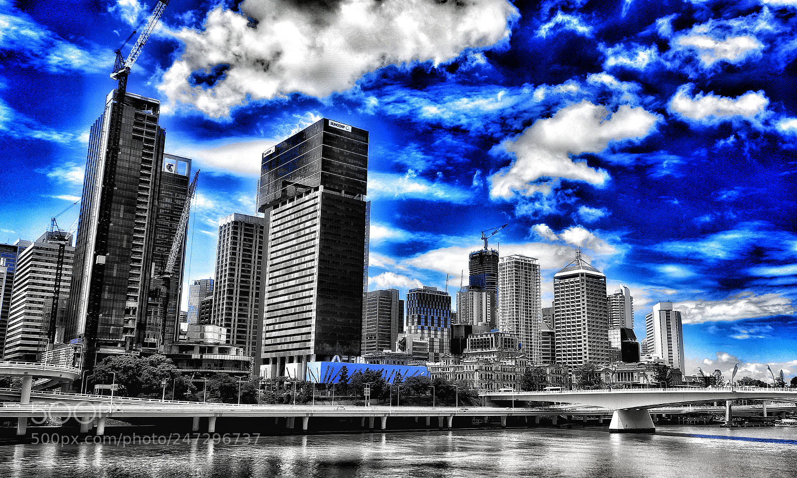 Sony Alpha NEX-5N sample photo. City of blue photography