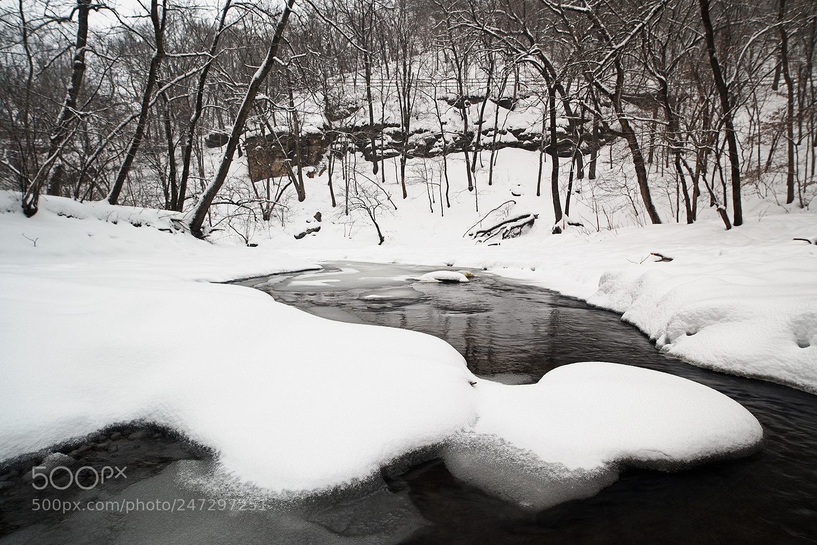 Nikon D810 sample photo. Snow in the valley photography
