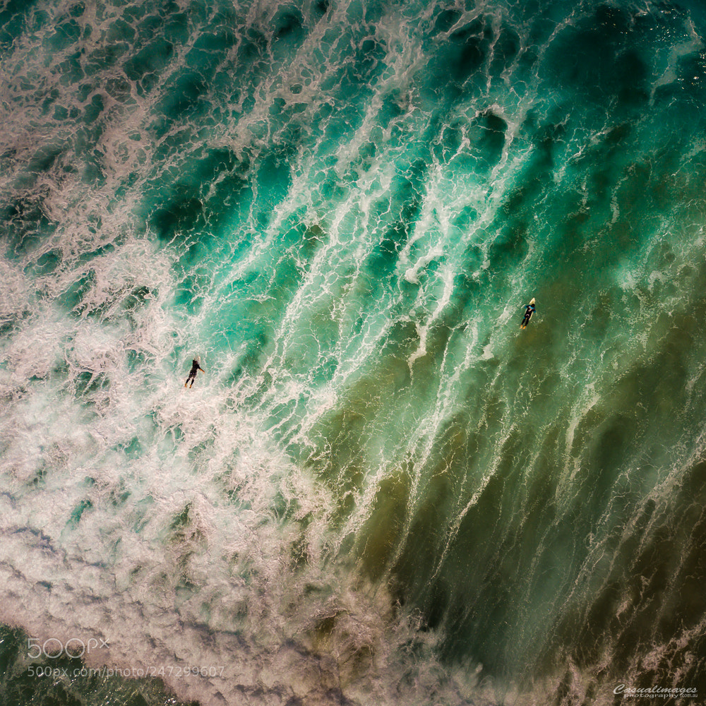 DJI FC220 sample photo. Paddling out photography