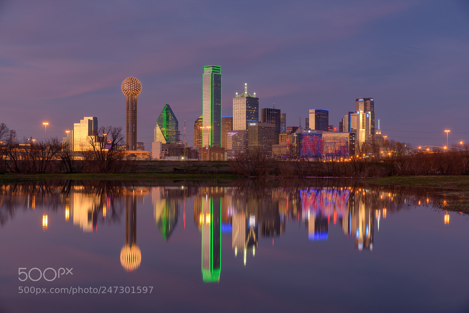 Nikon D810 sample photo. Dallas over the trinity photography