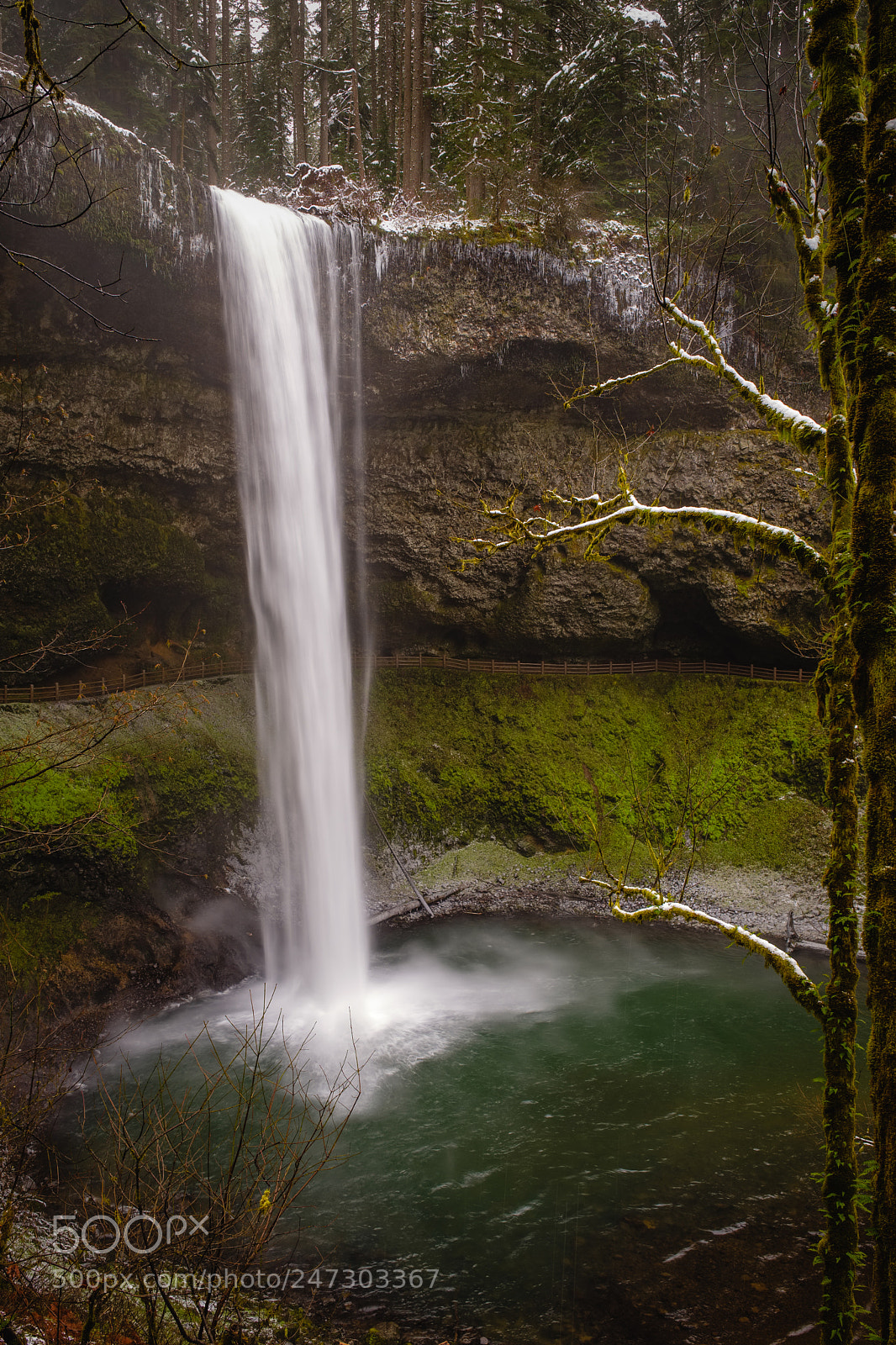 Fujifilm X-T2 sample photo. South silver falls winter photography