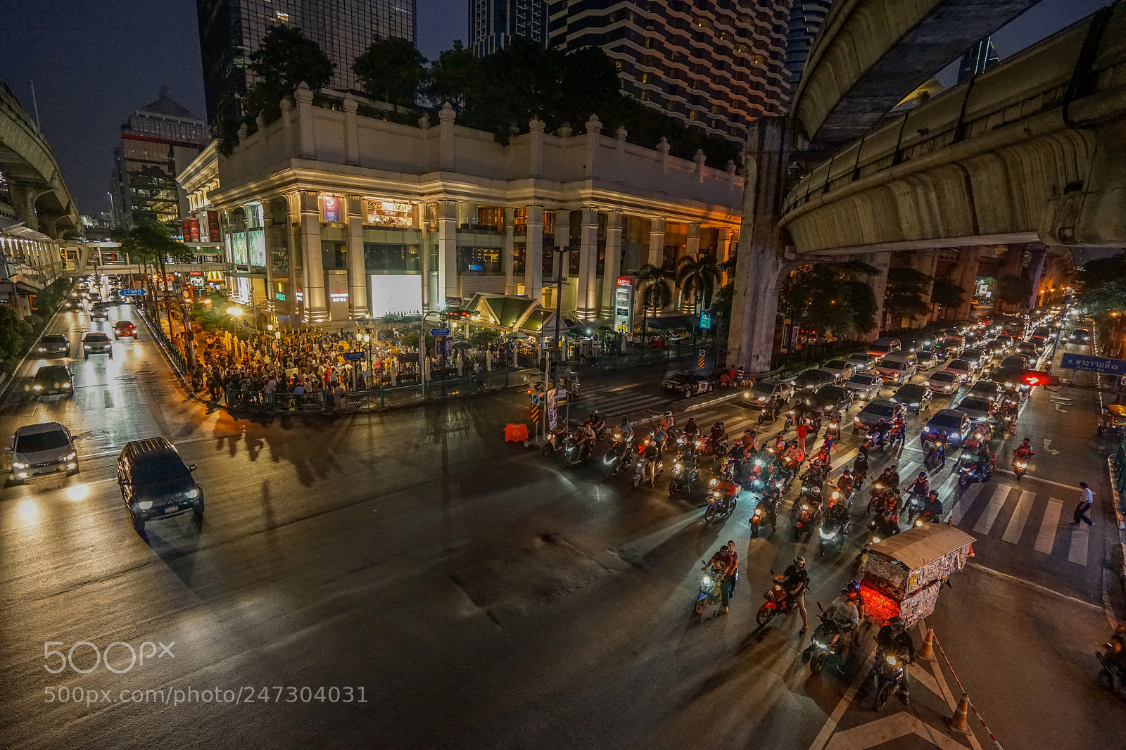 Sony a7 sample photo. Bangkok city : night view photography