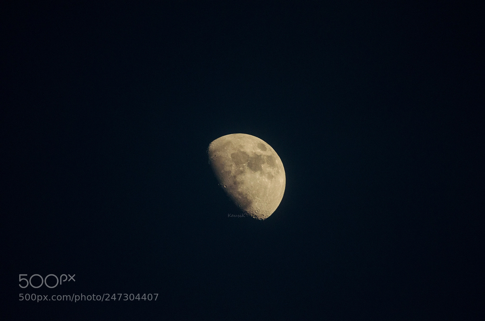 Nikon D5100 sample photo. Moon photography