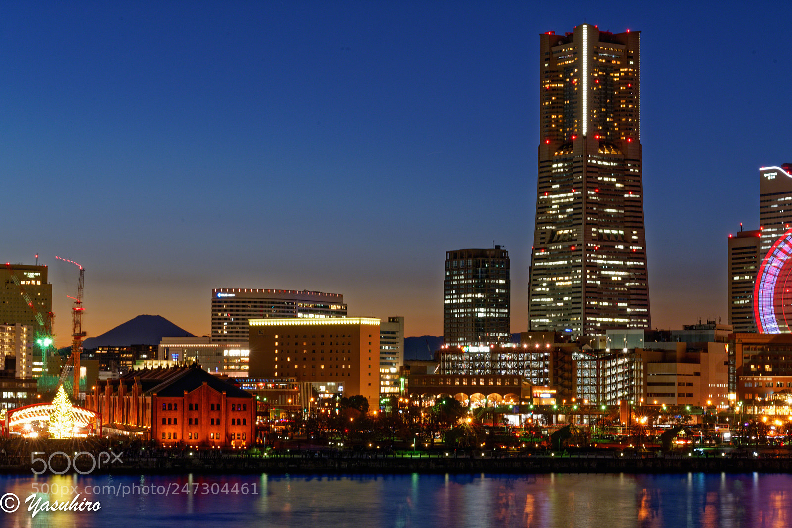 Sony a7R II sample photo. Yokohama midnight photography