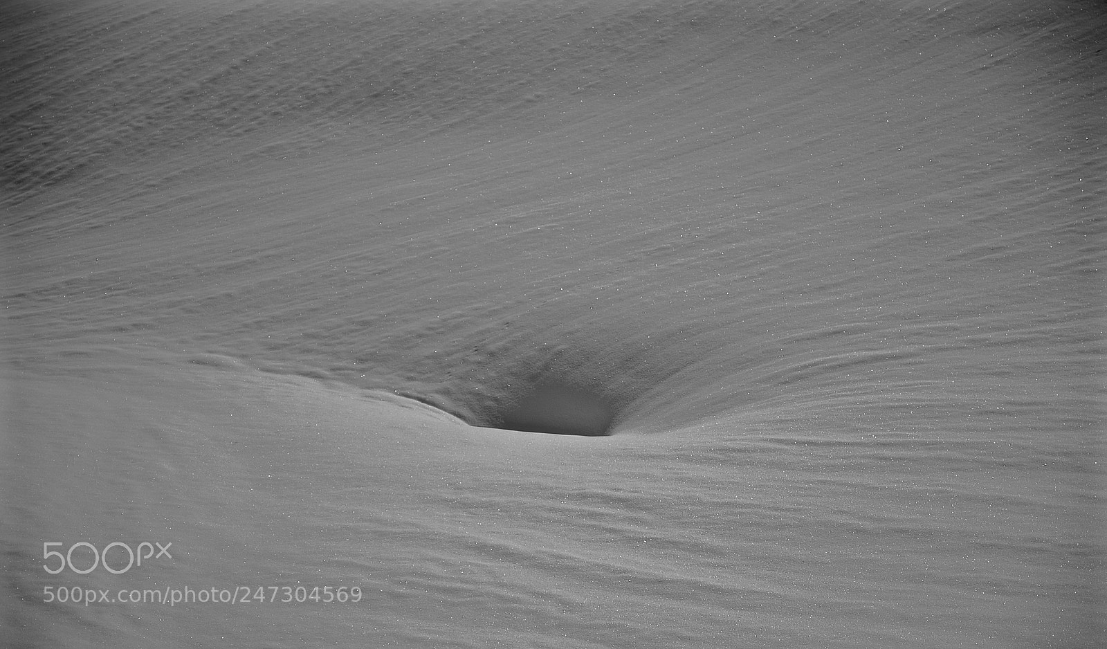 Fujifilm X-T1 sample photo. Snow hole photography