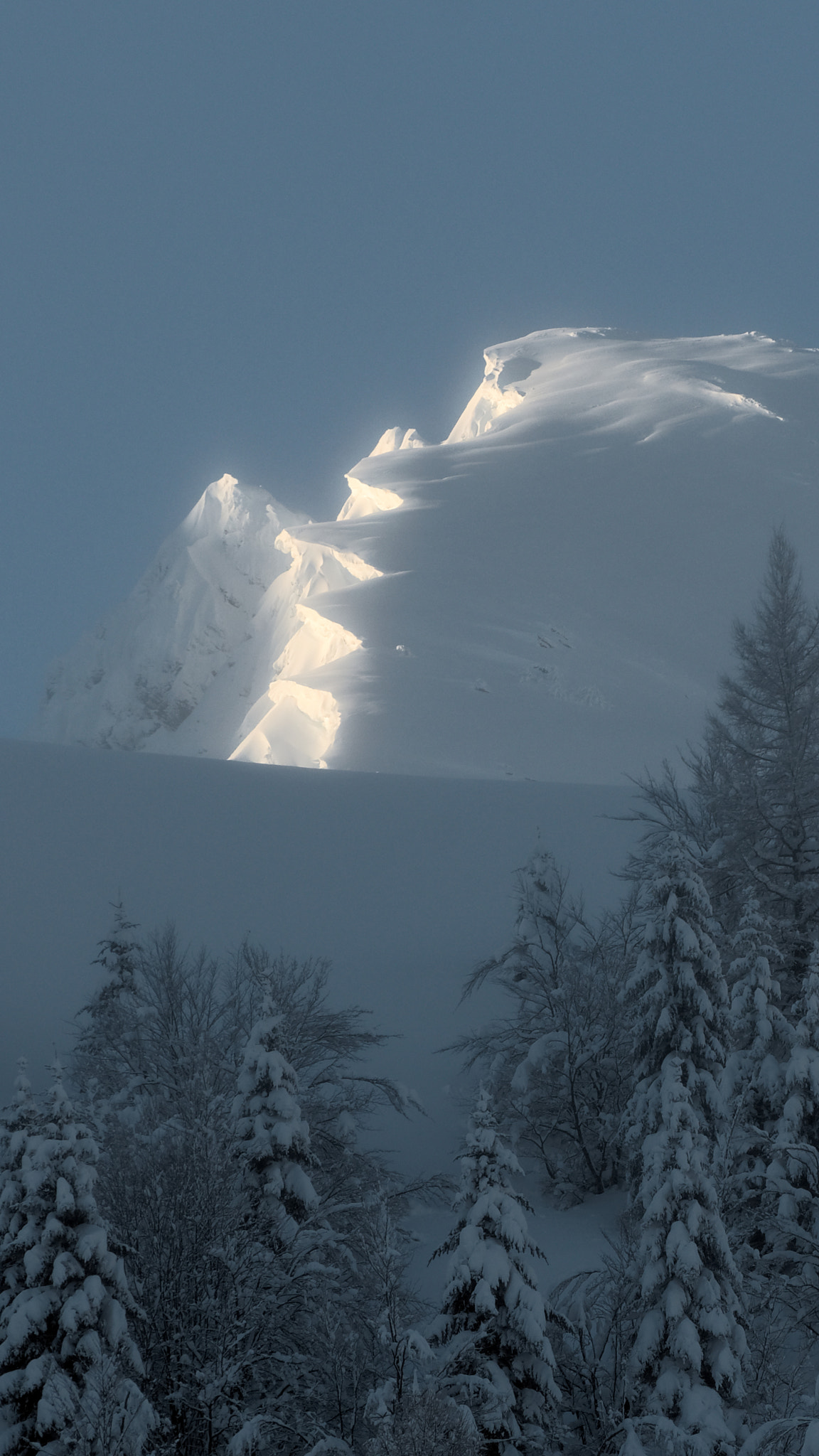 Nikon D500 sample photo. Mountain snow photography