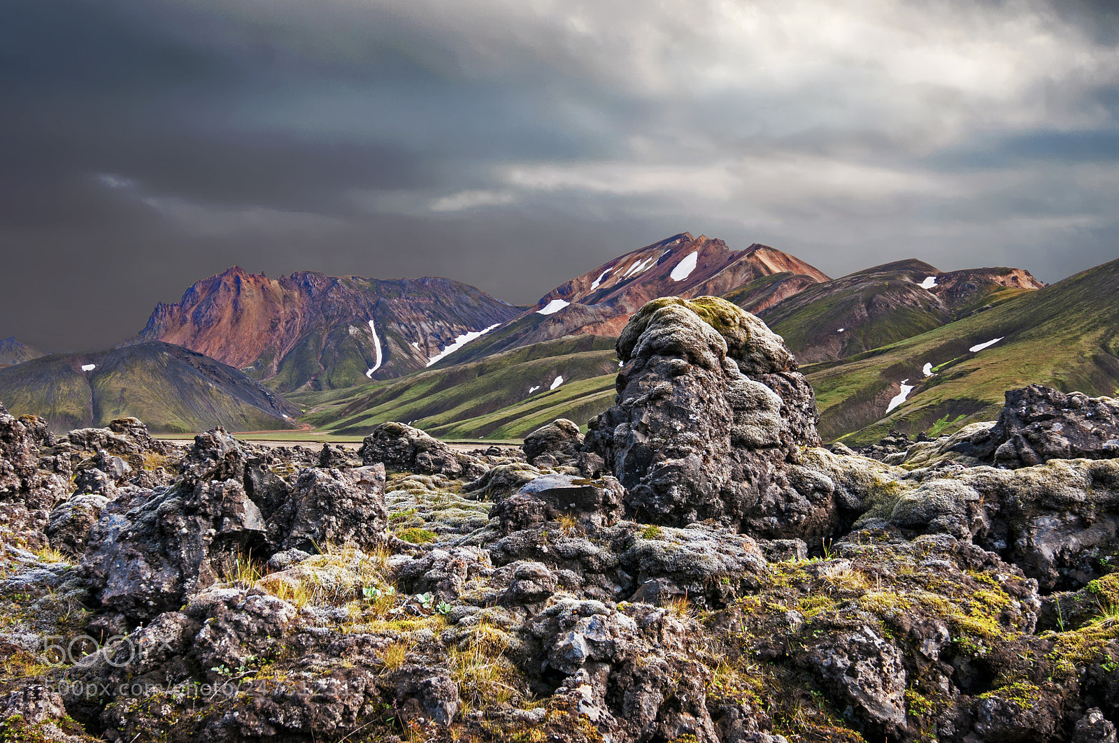 Nikon D5000 sample photo. Lava at landmannalaugar photography