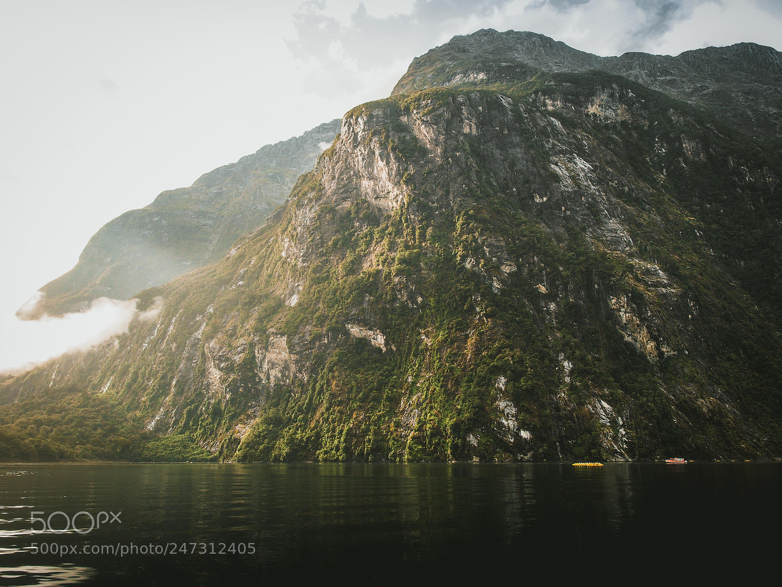 Olympus OM-D E-M5 sample photo. Kayaking milford sound photography