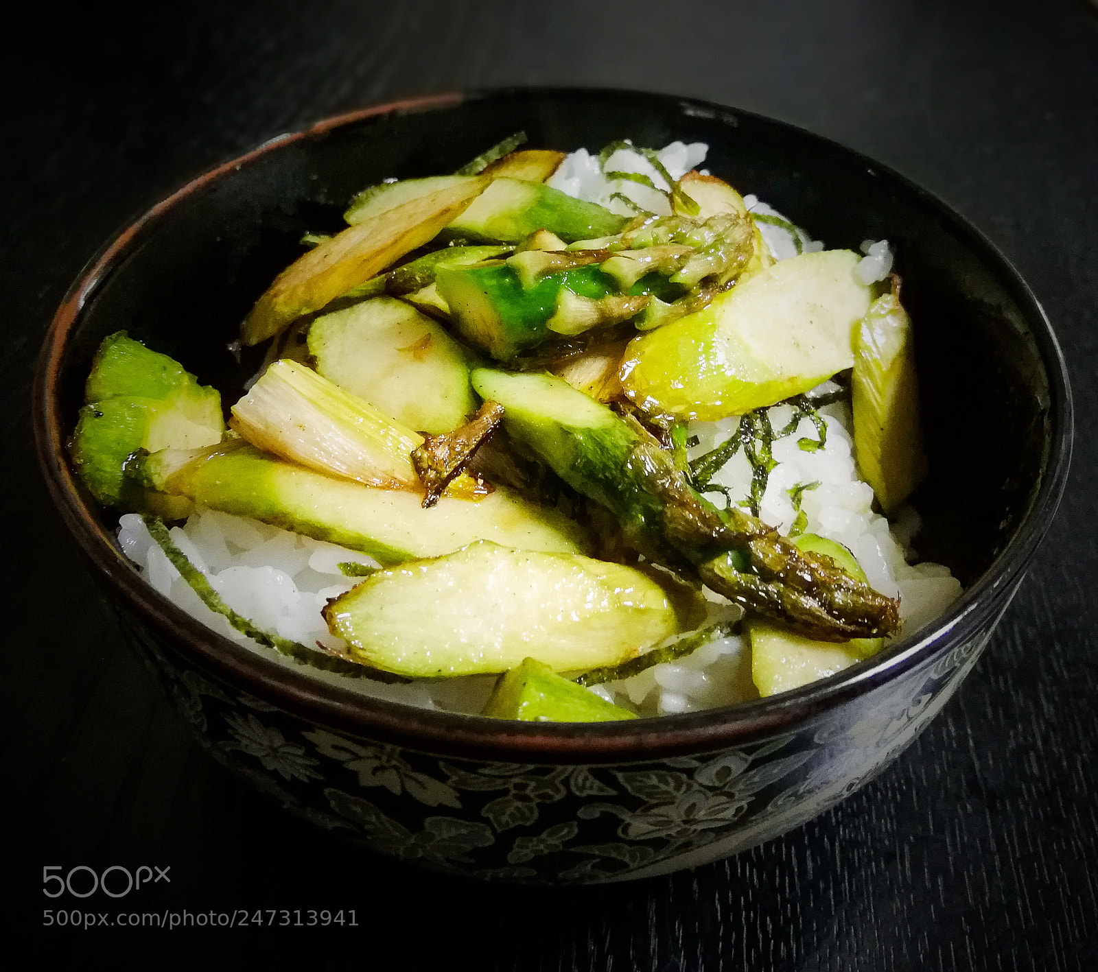 HUAWEI P10 sample photo. Bowl of asparagus photography